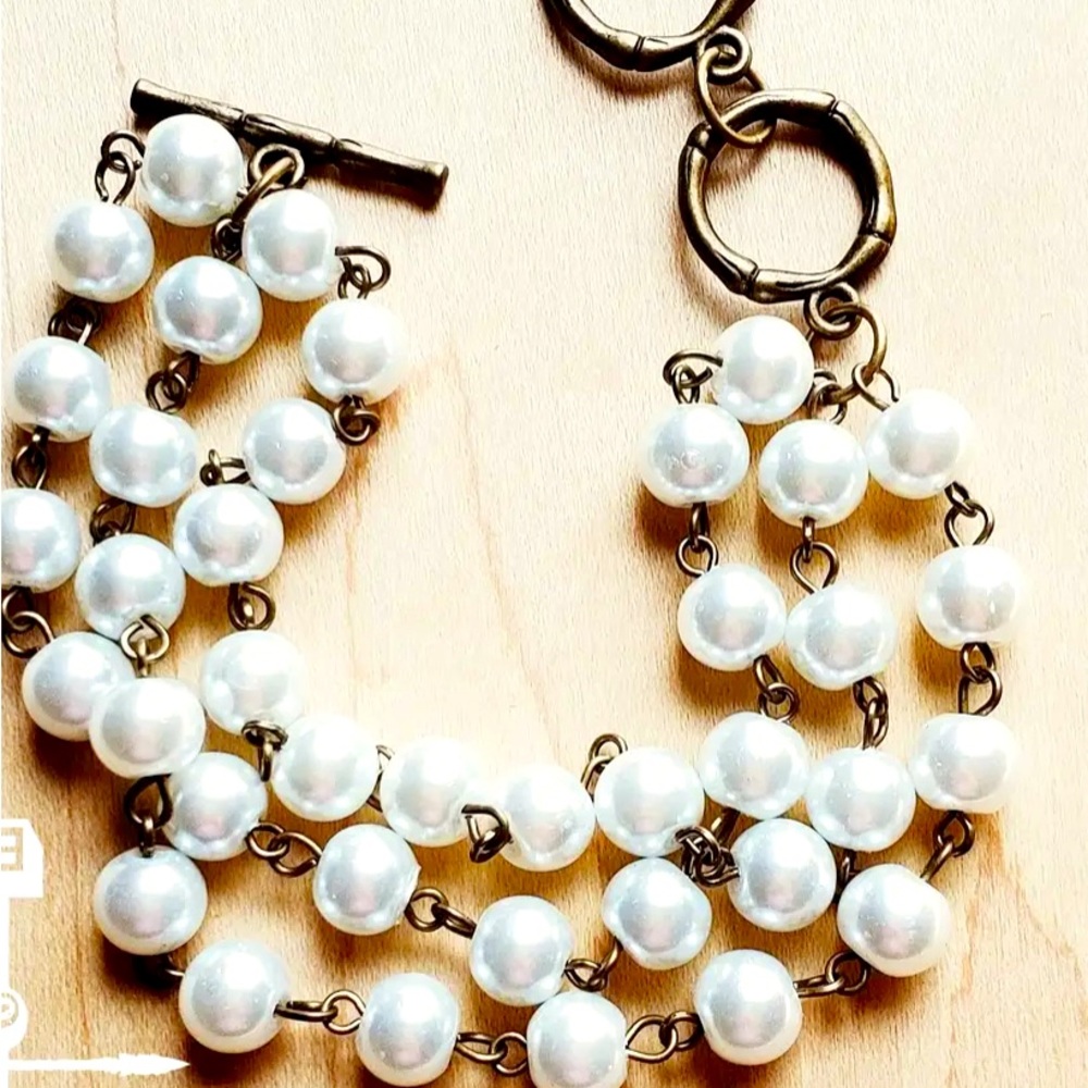 Handmade Glass Pearl Bracelet
